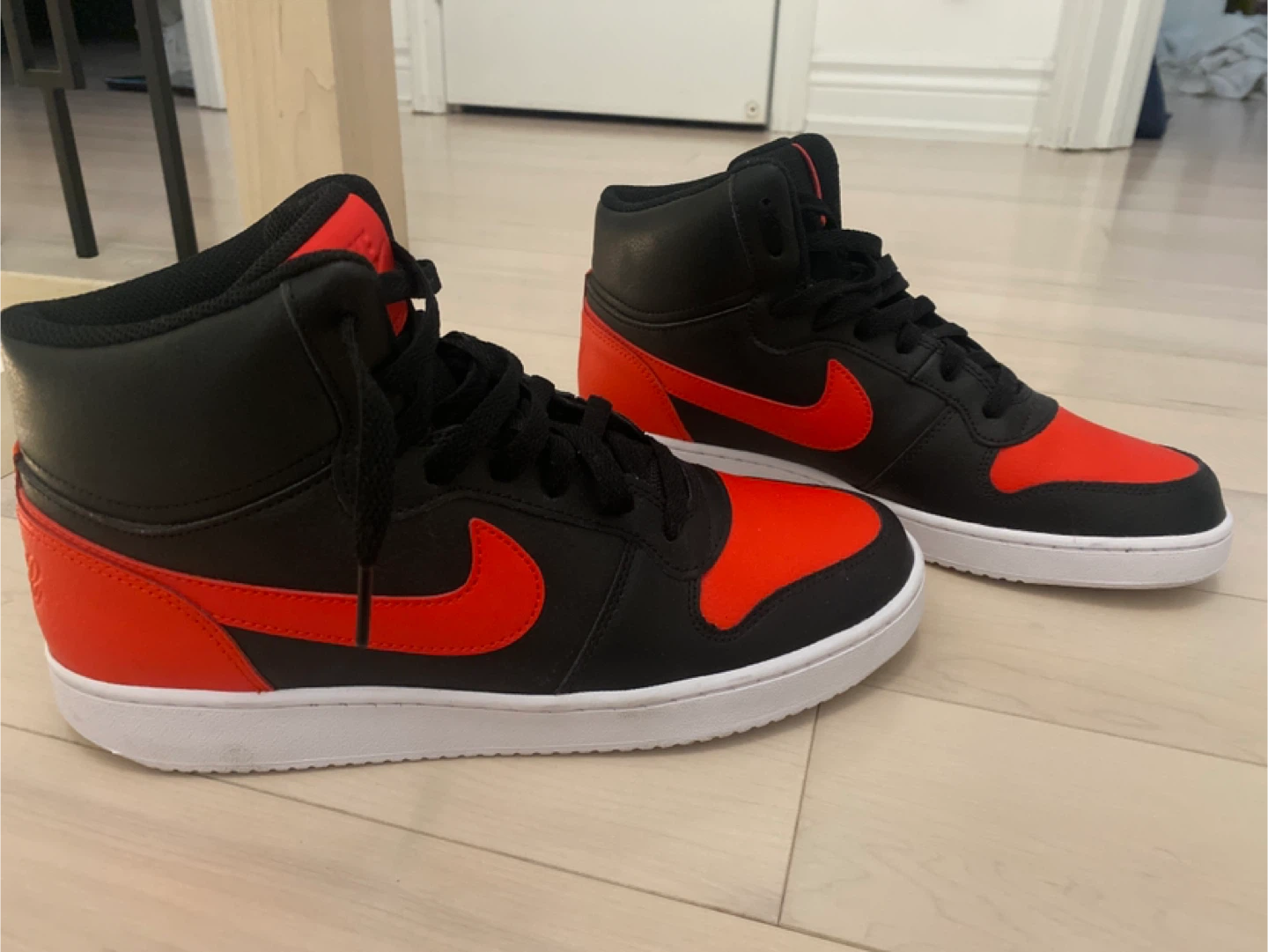 Nike High-Top Sneakers - Black & Red size 10 - photo 3