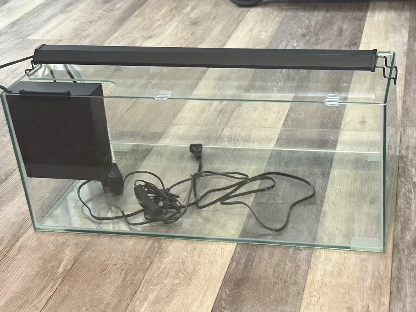 Glass Aquarium with Light