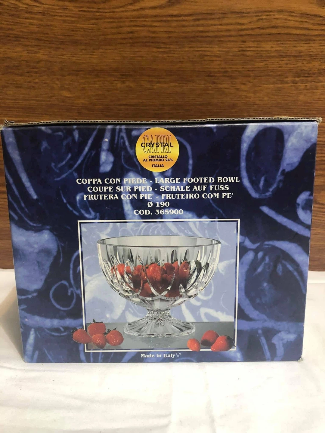 Capri Crystal Large Footed Bowl - photo 4