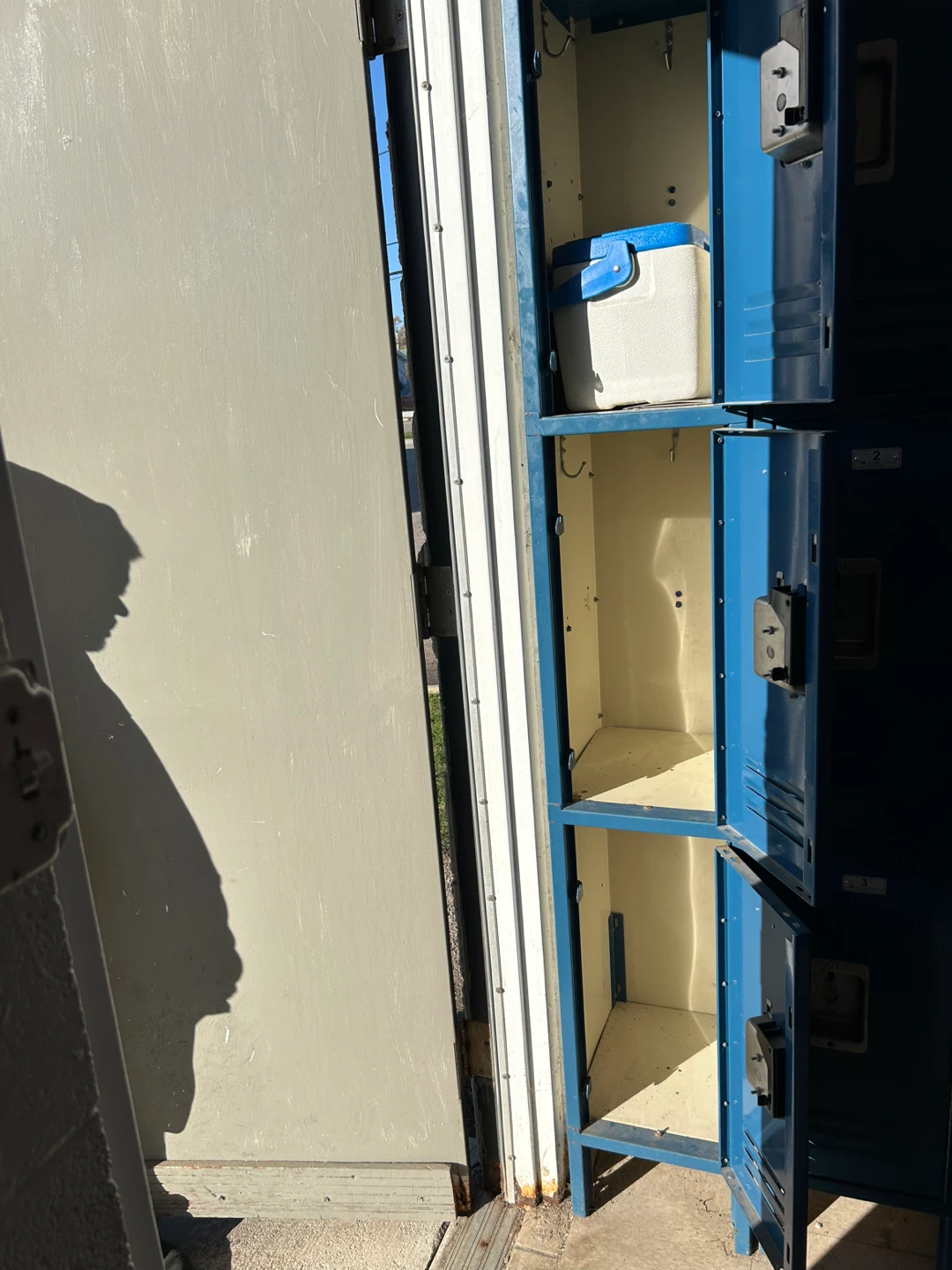 Blue Metal Locker - Gym/School