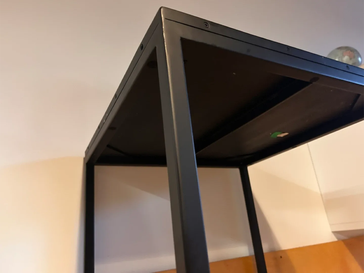 CB2 Black Metal Frame Side Table image indicator(4)