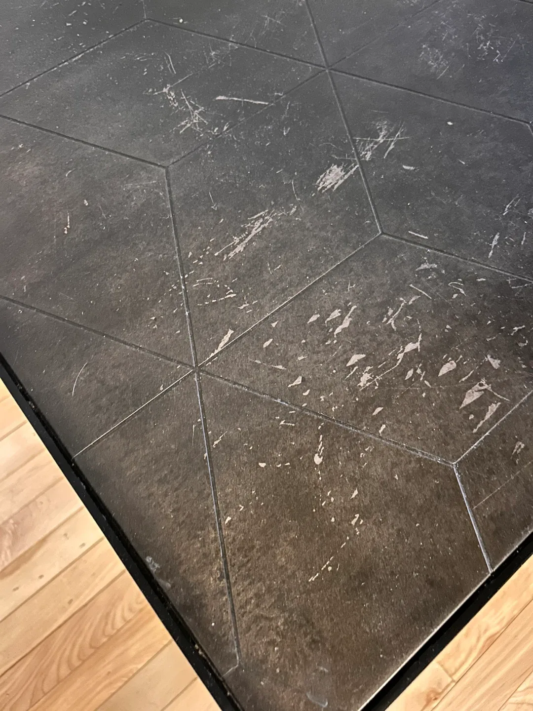 CB2 Black Metal Frame Side Table image indicator(5)