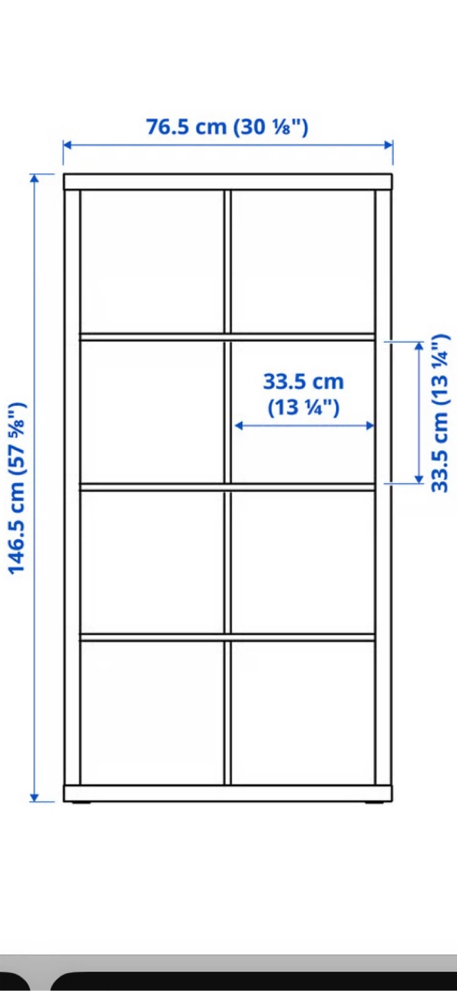 IKEA Kallax White Shelf Unit - photo 2