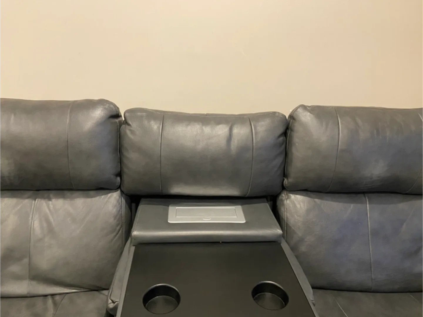 Genuine leather recliner couch image indicator(7)