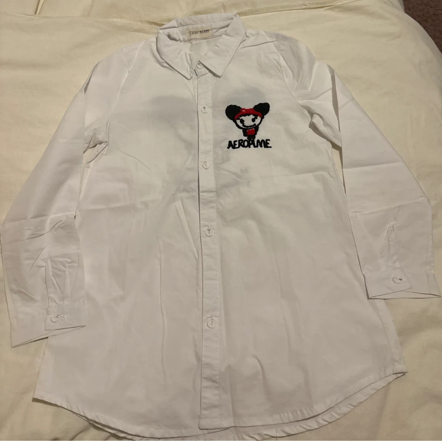 Saint Berry White Long Sleeve Shirt