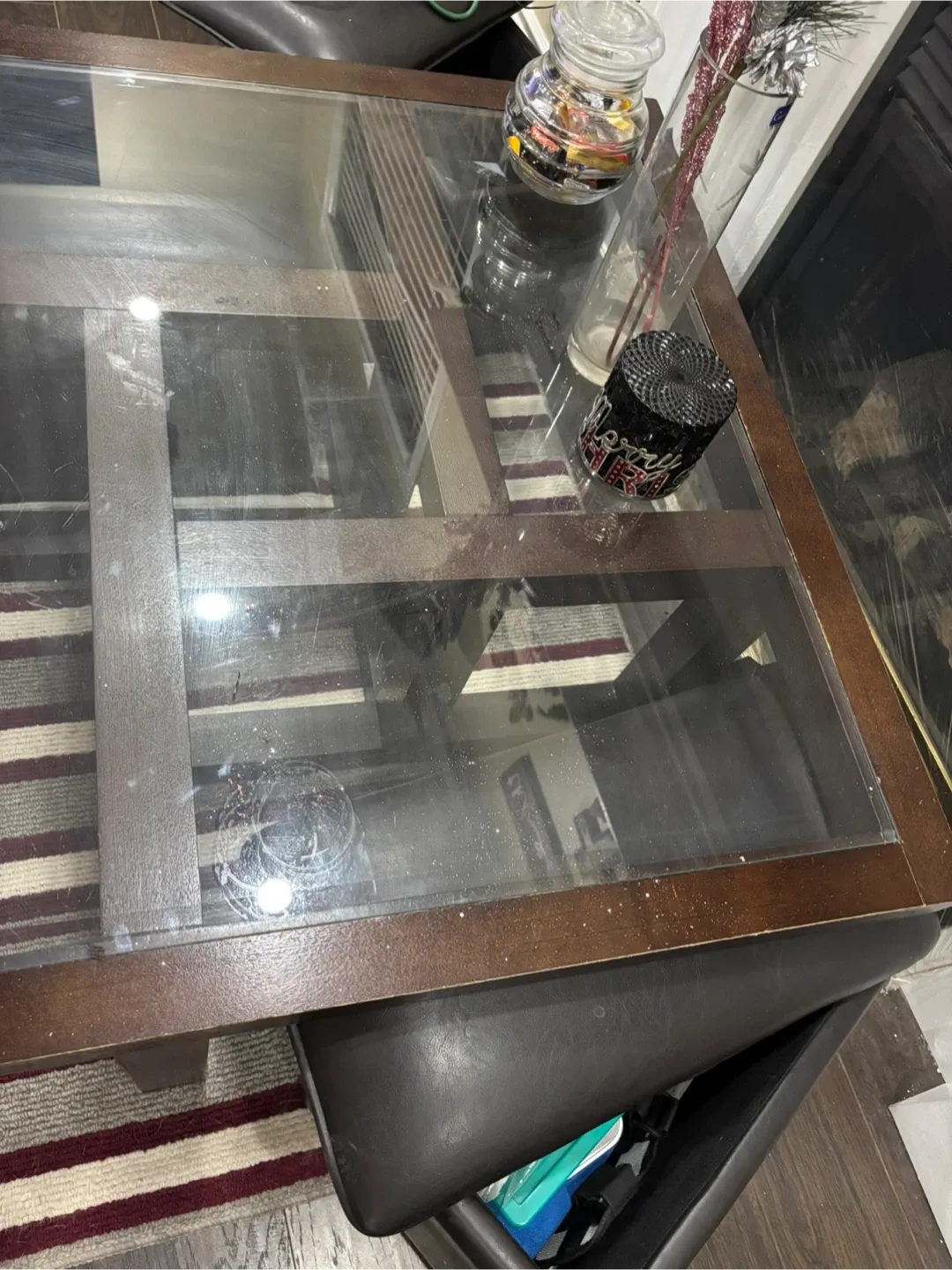 Glass Top coffee  Table set image indicator(4)