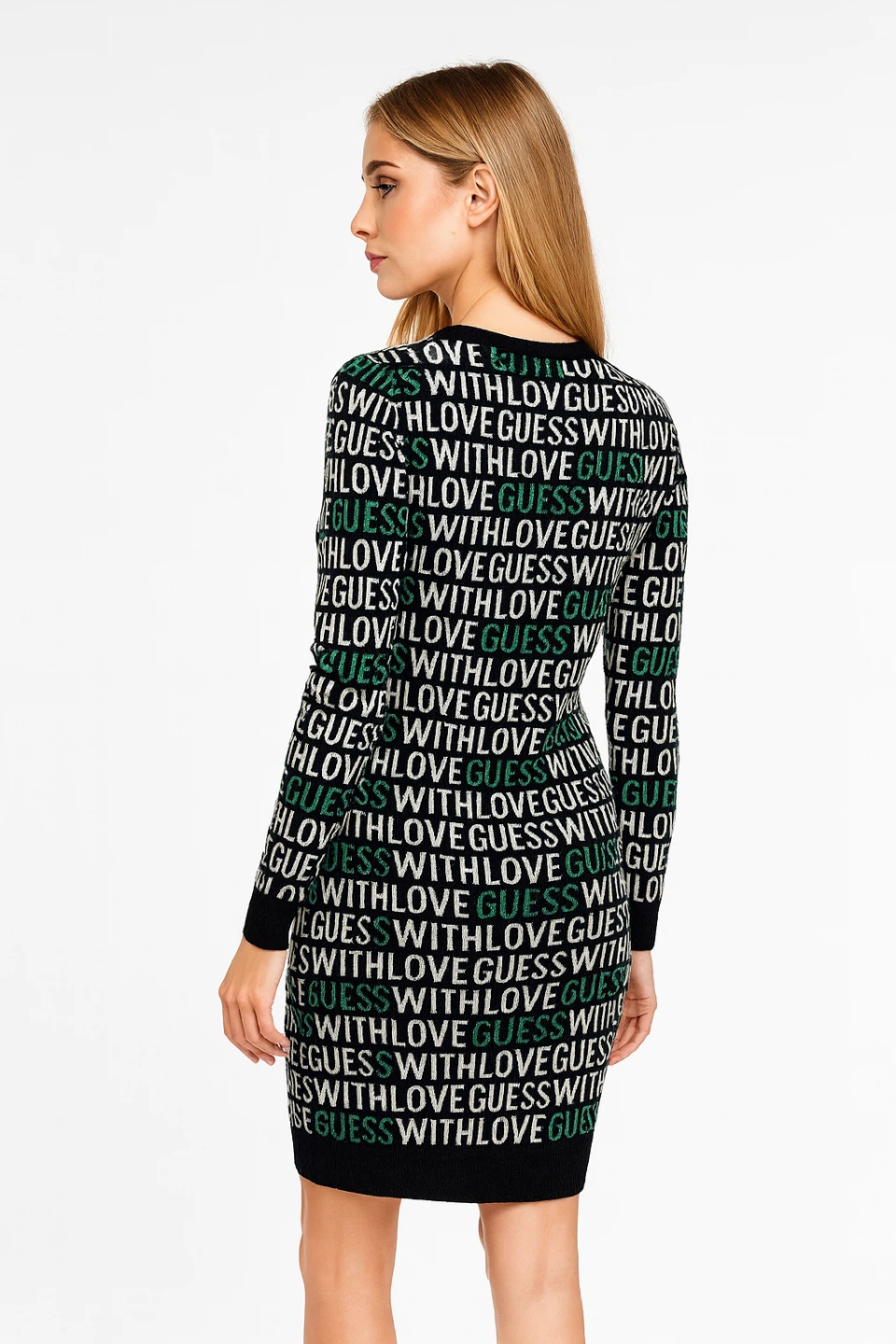 Guess Logo Knit Sweater Dress Women’s Size 16 – Like New - photo 3