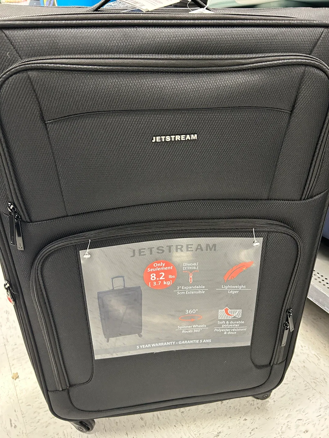 Jetstream 28" Spinner Upright Suitcase - Black