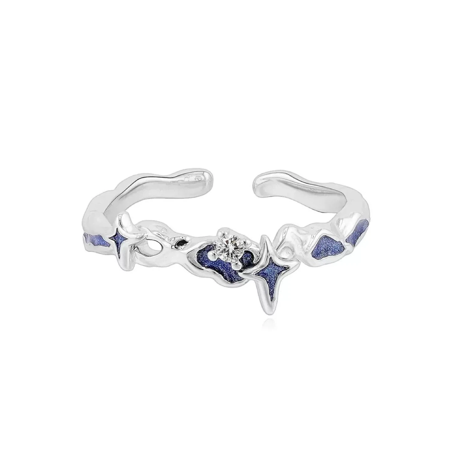 Silver Tone Celestial open Ring - photo 2