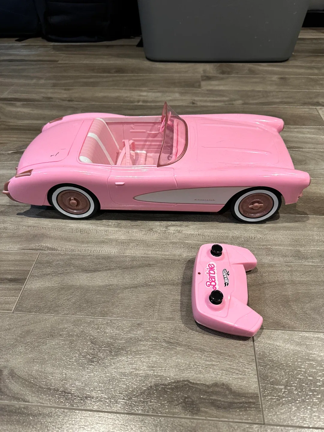 Barbie Pink Corvette RC Car
