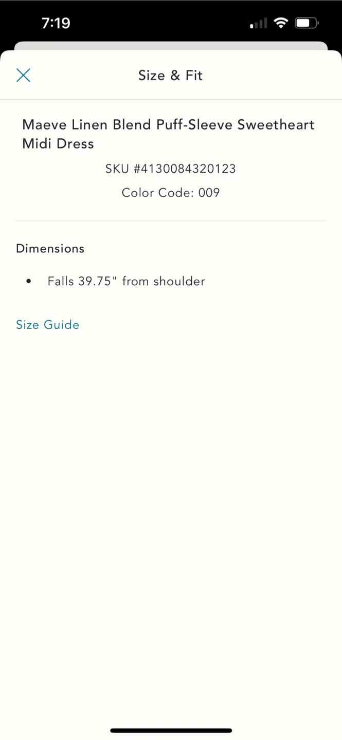 BNWT Anthropologie Maeve Linen Sweetheart Dress M image indicator(8)