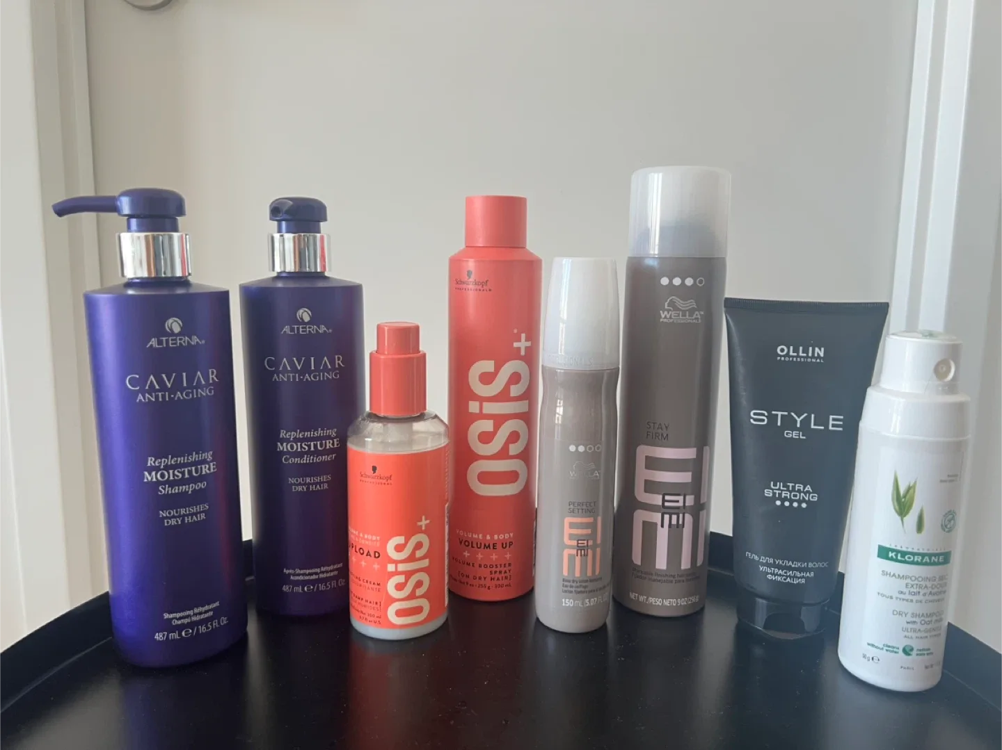 Curling Iron + Hair Styling Products,  Premium Bundle