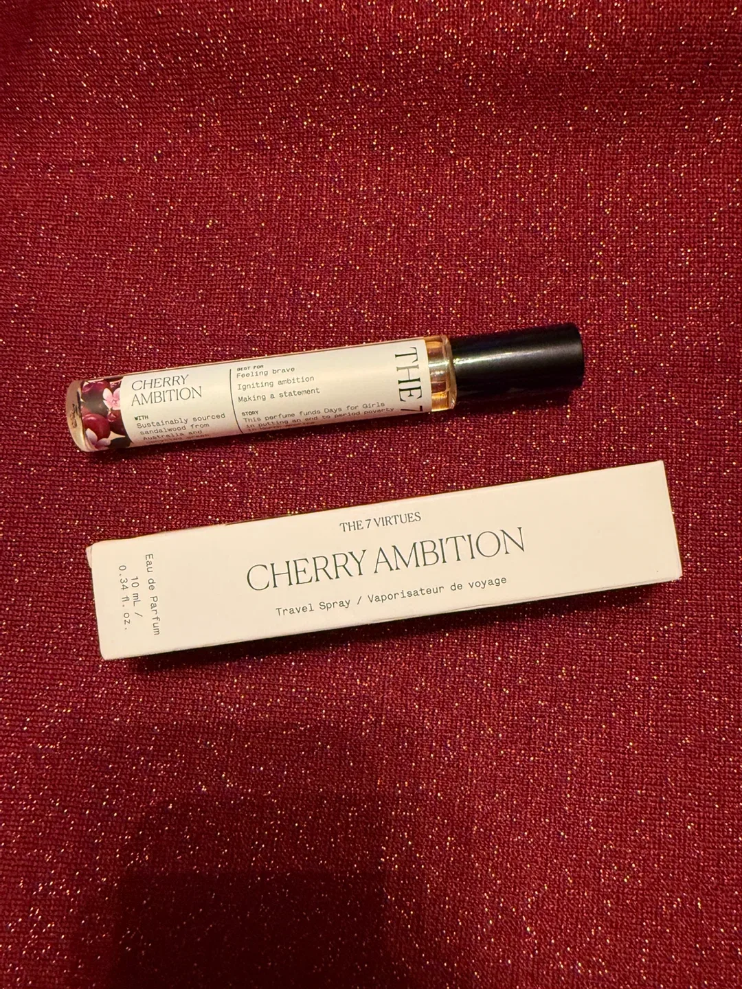 🍒 The 7 Virtues Cherry Perfume/Ret.$49.00 with tax/ Travel size image indicator(2)