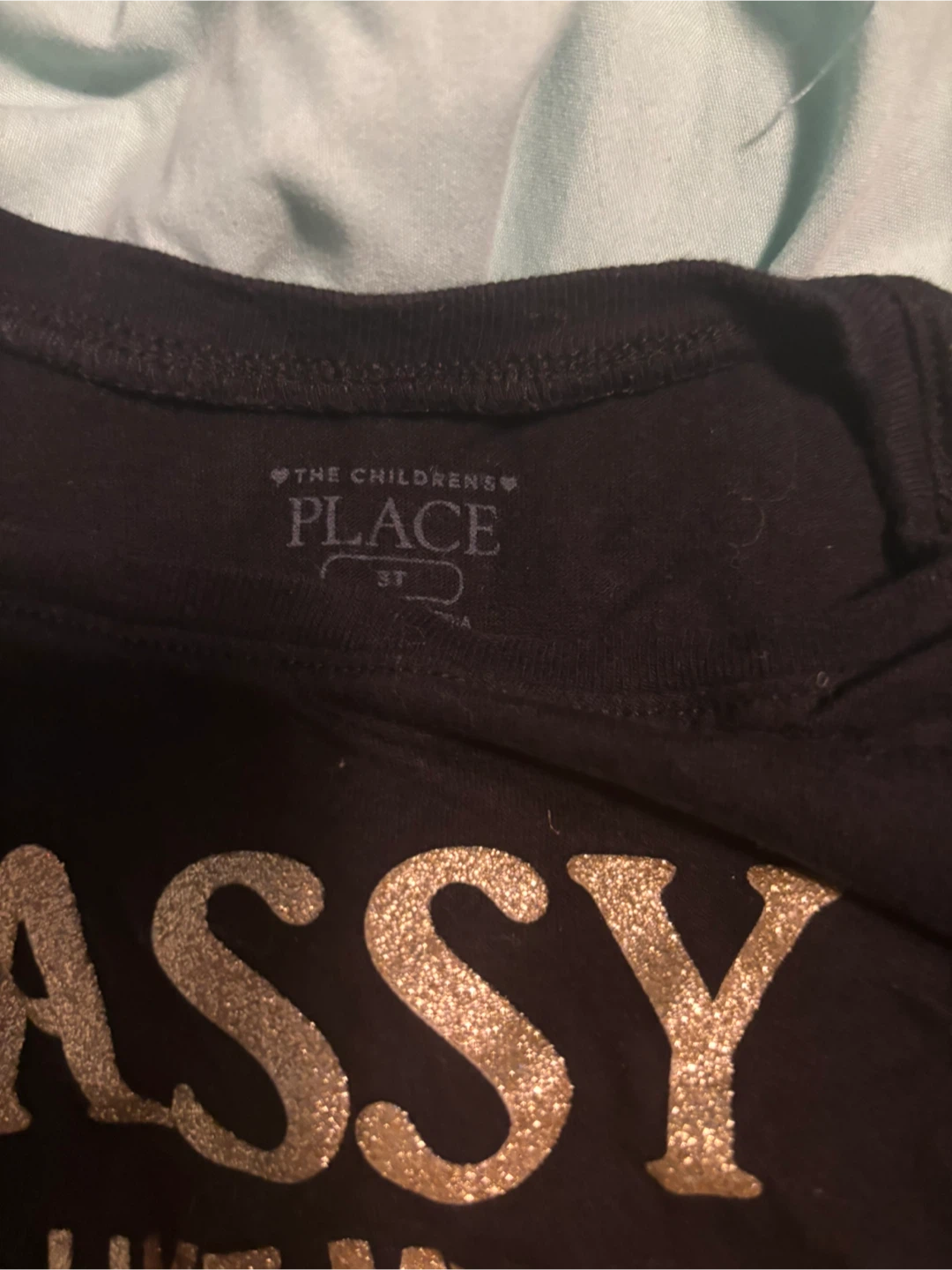 The Children's Place Black Sassy Shirt - Size 3T - photo 2