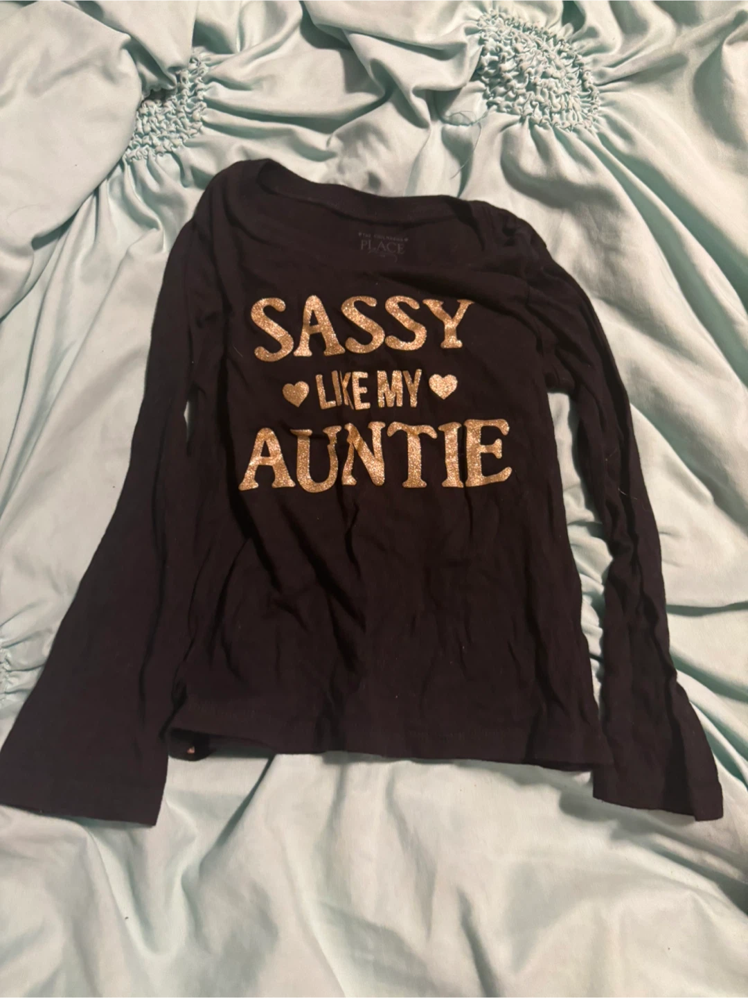 The Children's Place Black Sassy Shirt - Size 3T