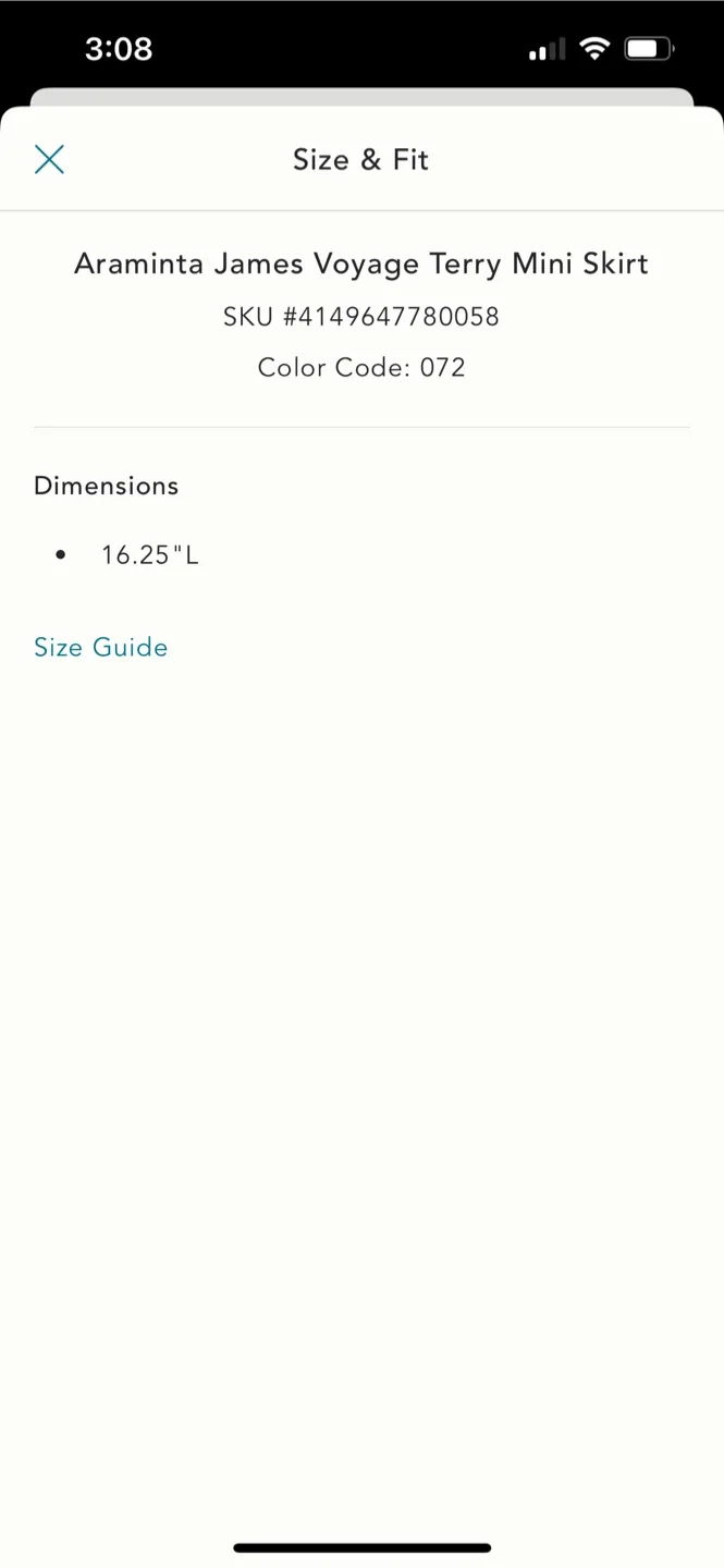 BNWT Anthropologie Terry Mini Skirt XS image indicator(6)