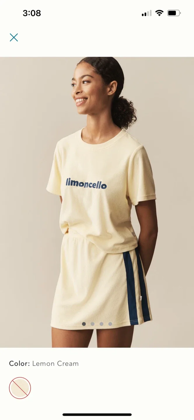 BNWT Anthropologie Terry Mini Skirt XS