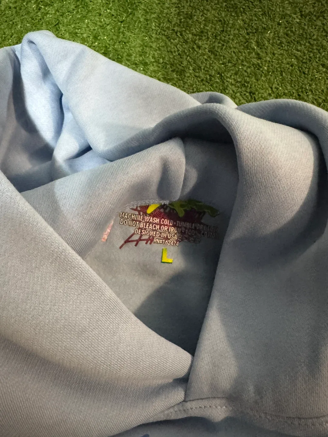 Sp5der Hoodie - Size L - Light Blue image indicator(2)