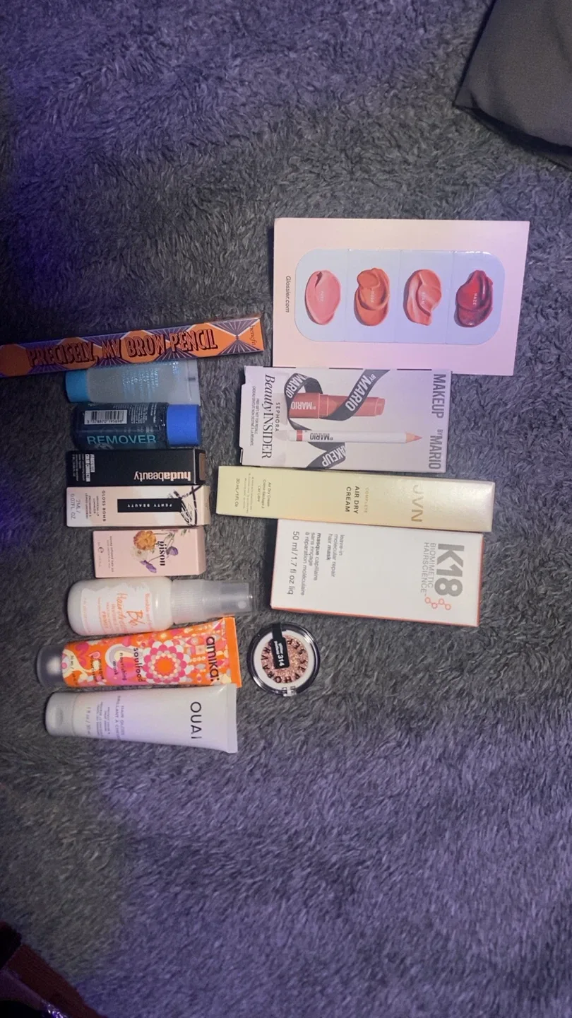 Makeup Lot: Benefit, Glossier, Makeup Mario