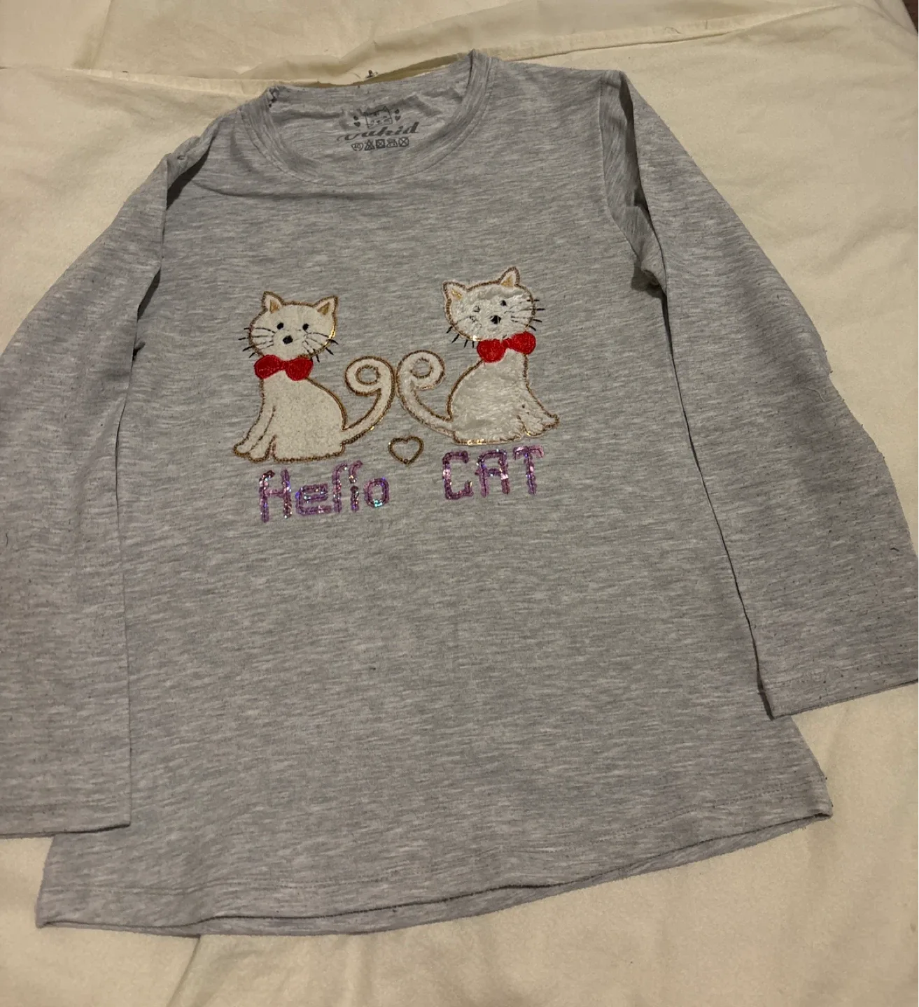 Tukid Hello Cat Long Sleeve Shirt