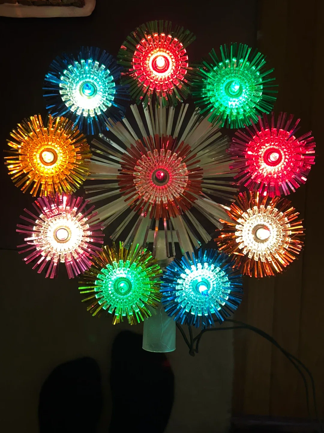 $25 Vintage Tree Topper Illuminated Christmas Decor Xmas