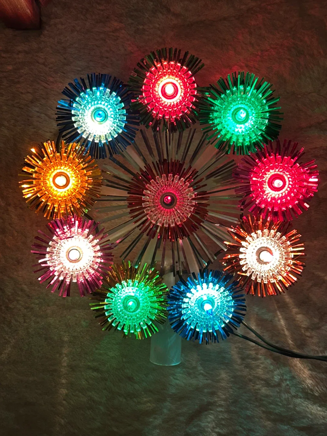 $25 Vintage Tree Topper Illuminated Christmas Decor Xmas image indicator(5)