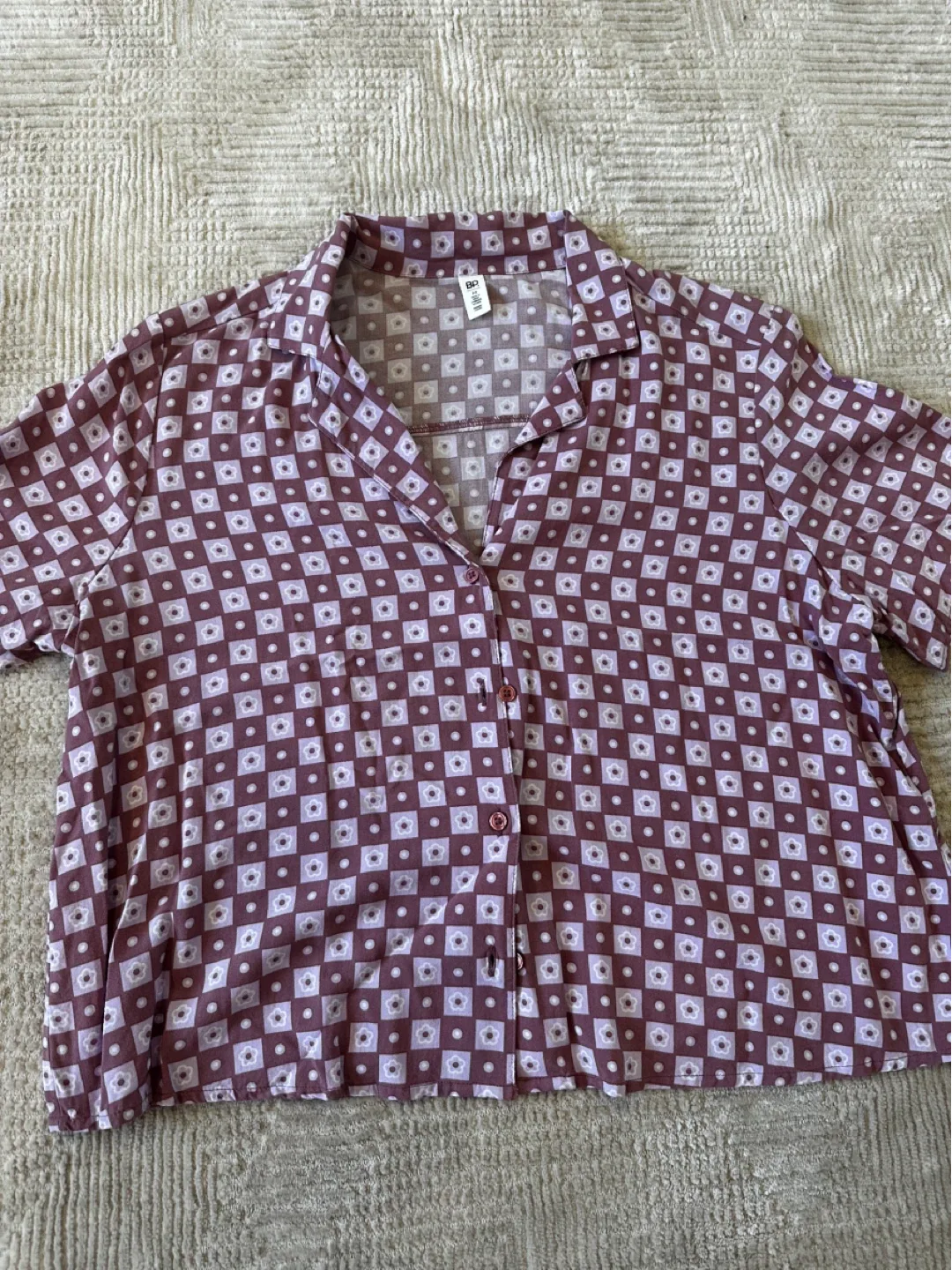 BP. Patterned Blouse - Size M