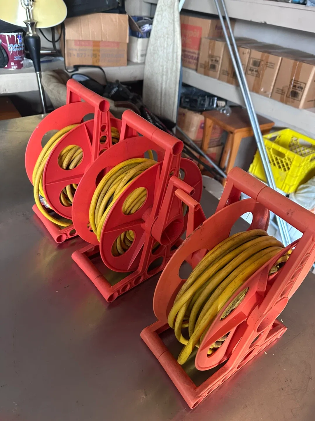 Red & Yellow Extension Cord Reels