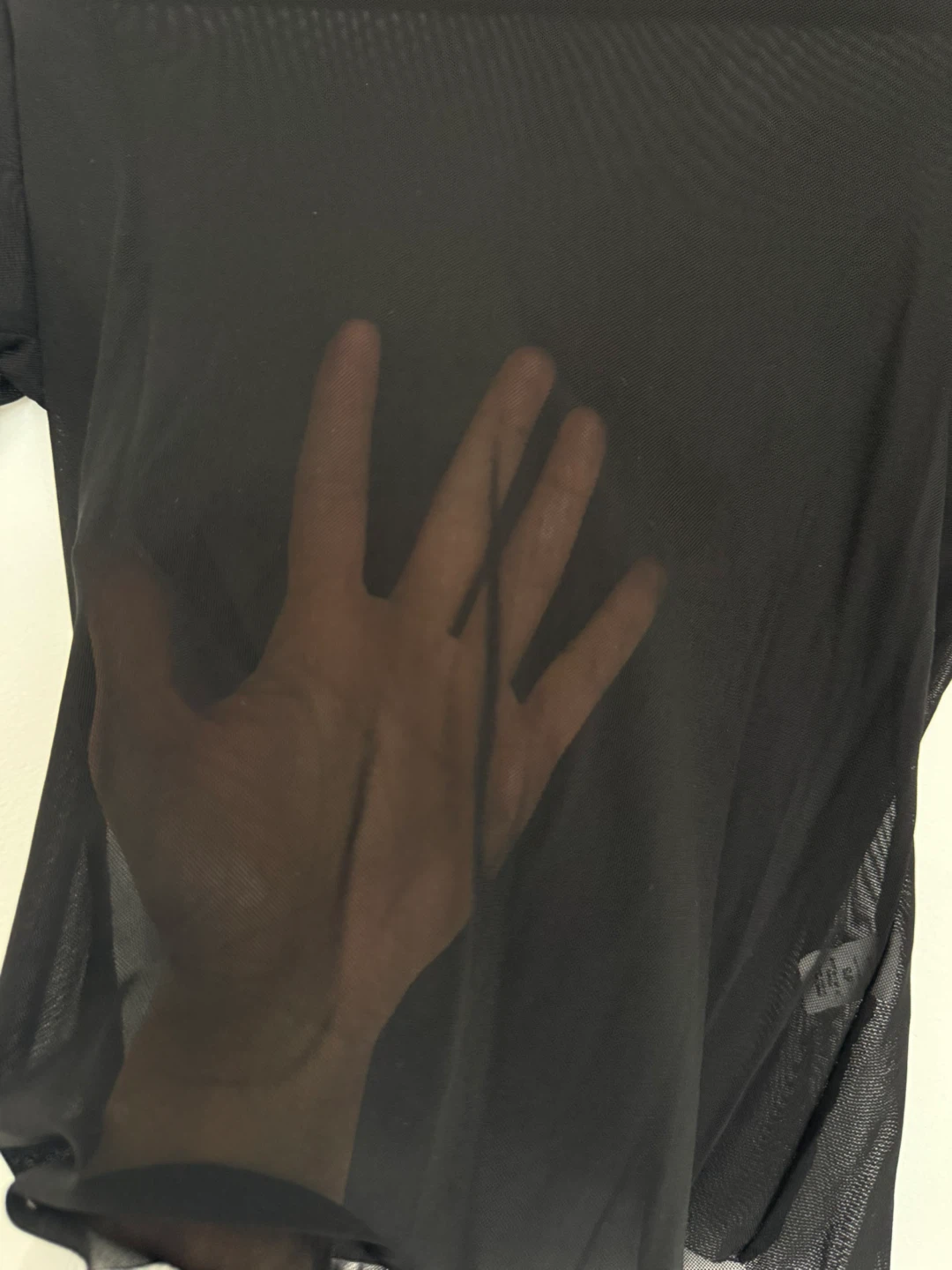 Antistar Black Mesh Top - Size S