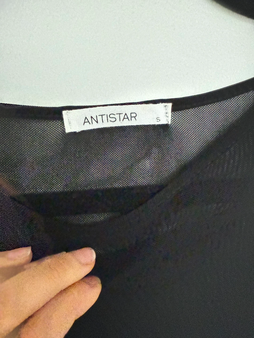 Antistar Black Mesh Top - Size S - photo 4