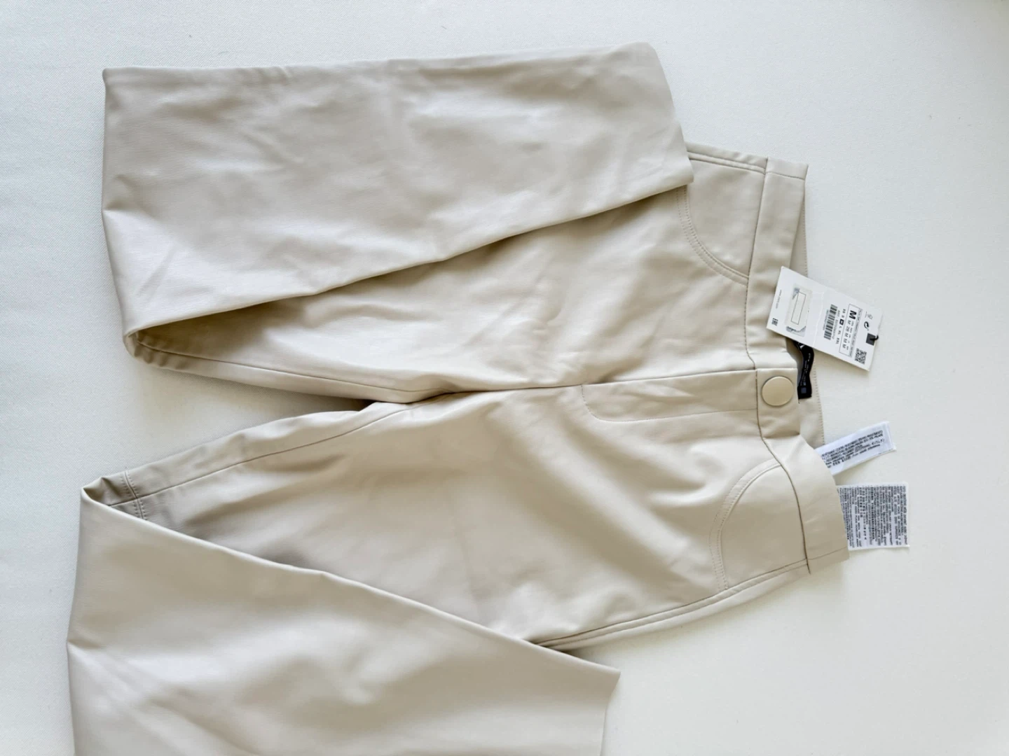Zara Faux Leather Pants - Size M