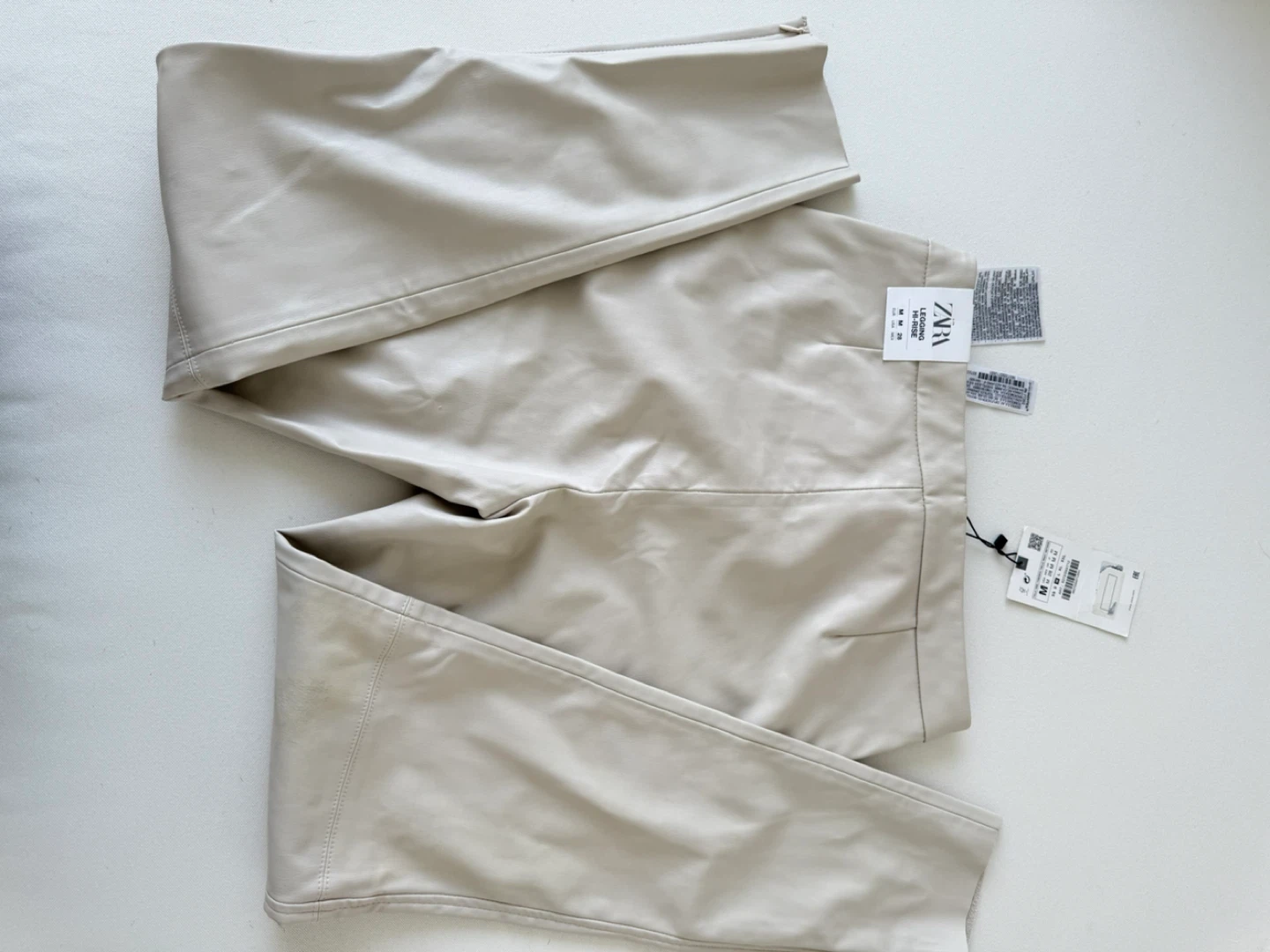 Zara Faux Leather Pants - Size M - photo 3