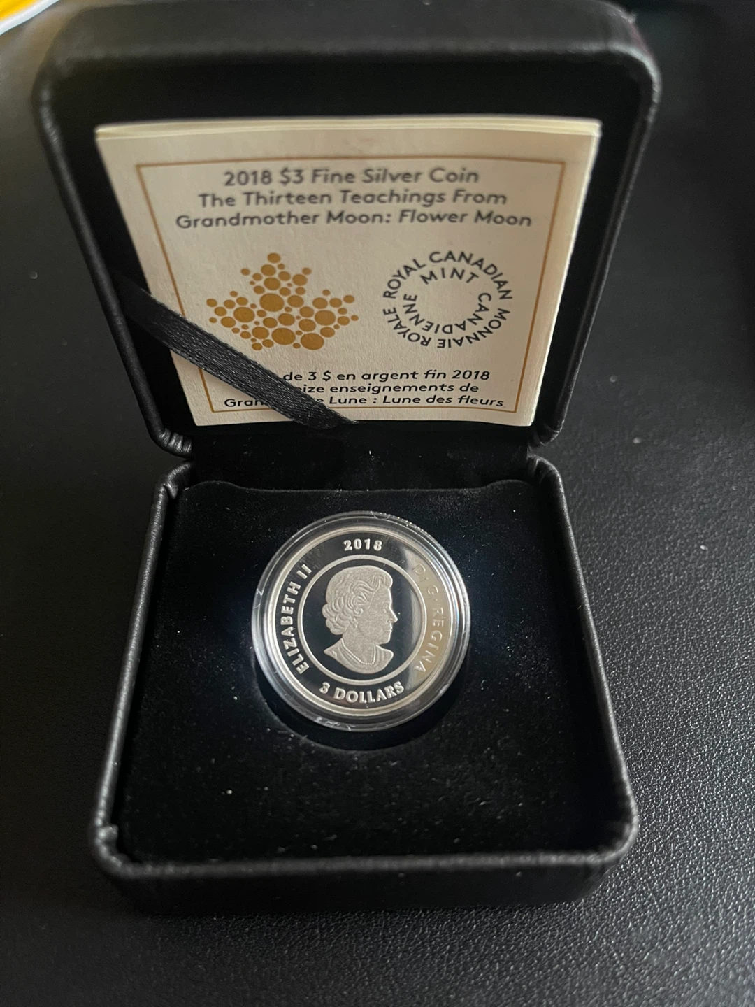 2018 $3 Fine Silver Coin (Flower Moon) - photo 4