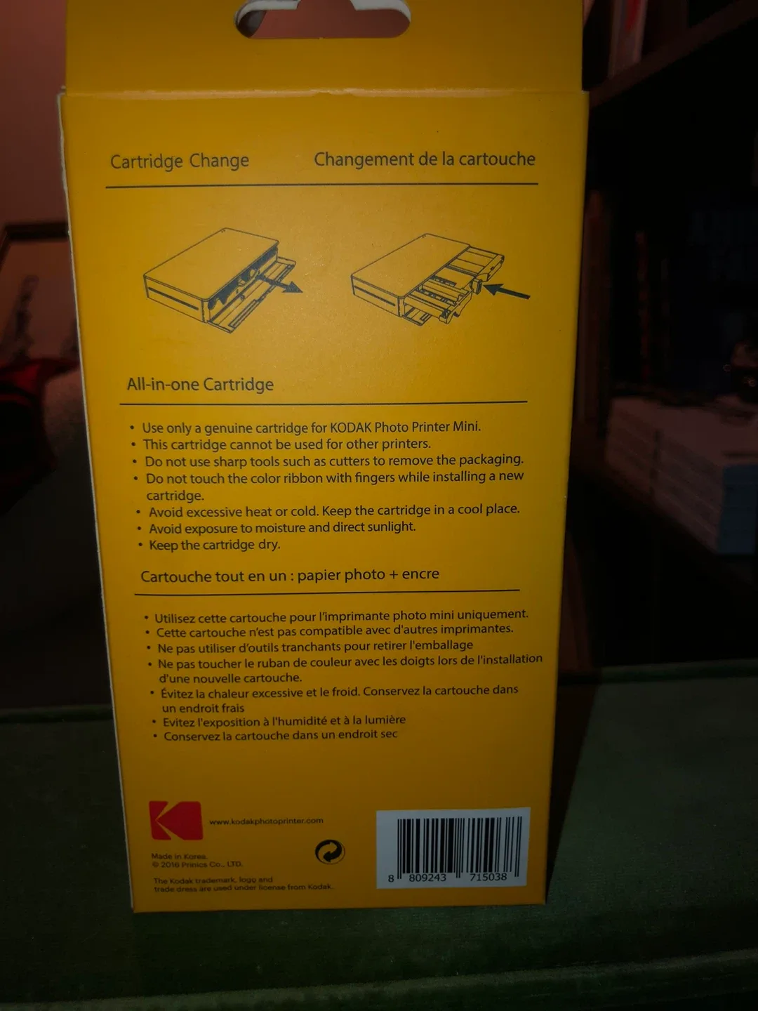 Kodak Photo Printer Mini PM-210 Black + Sticker Cartridge image indicator(6)