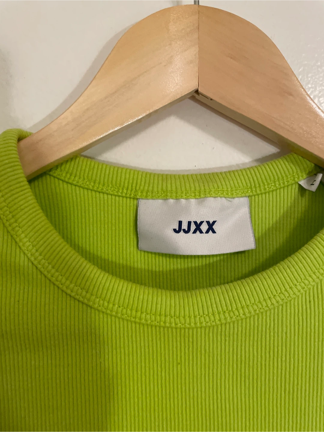 JJXX Ribbed Long Sleeve Top - Size M - Lime Green - photo 2