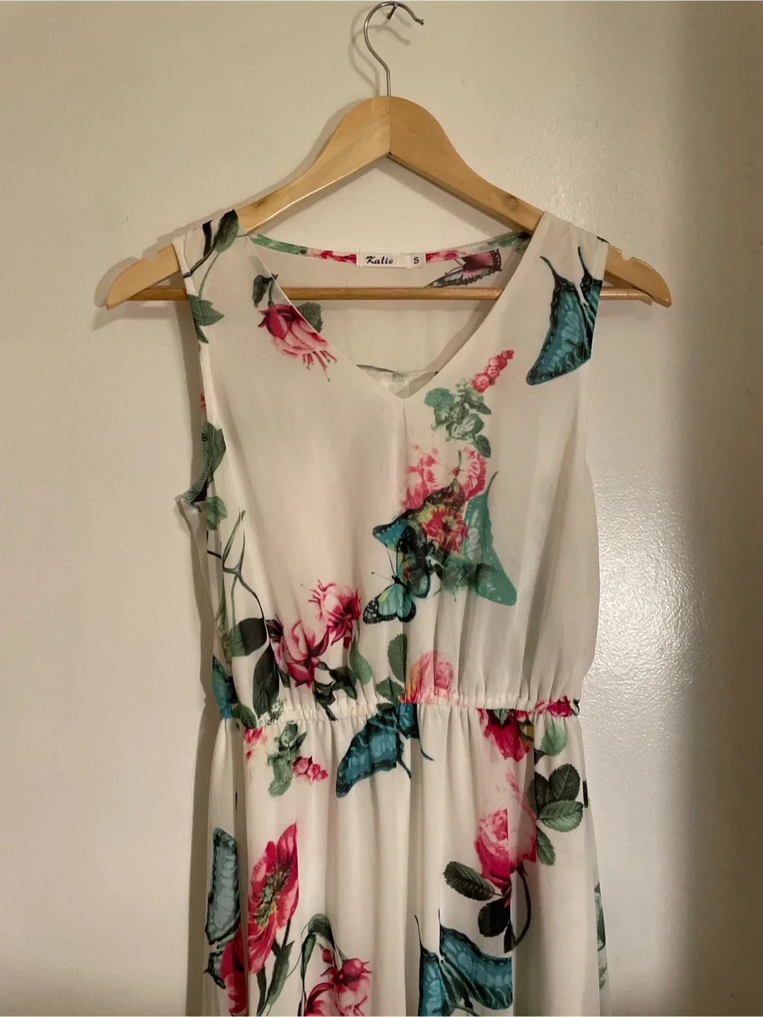 Zalie Floral White Dress - Size S image indicator(2)