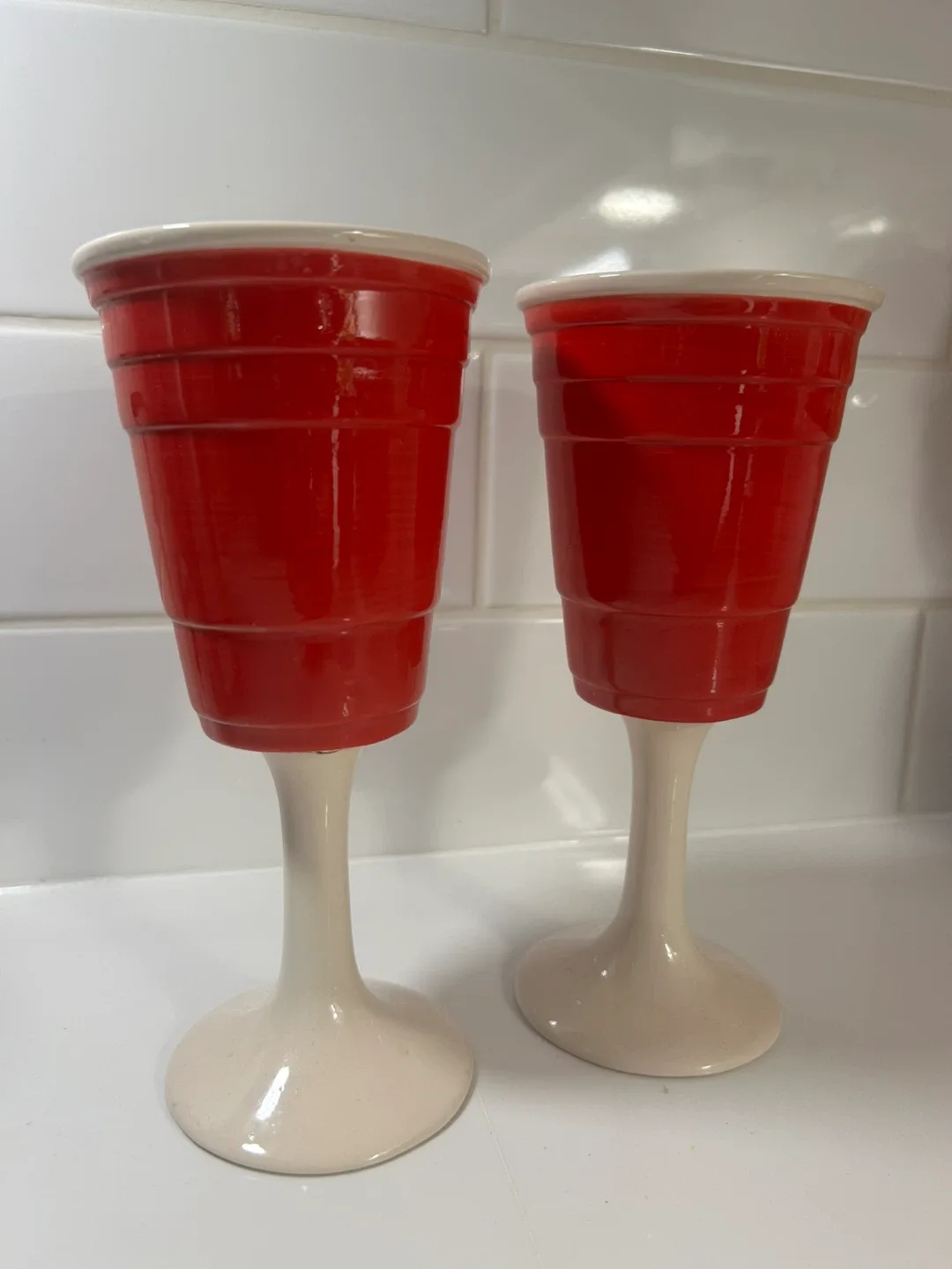 Red Solo Cup Wine Glasses