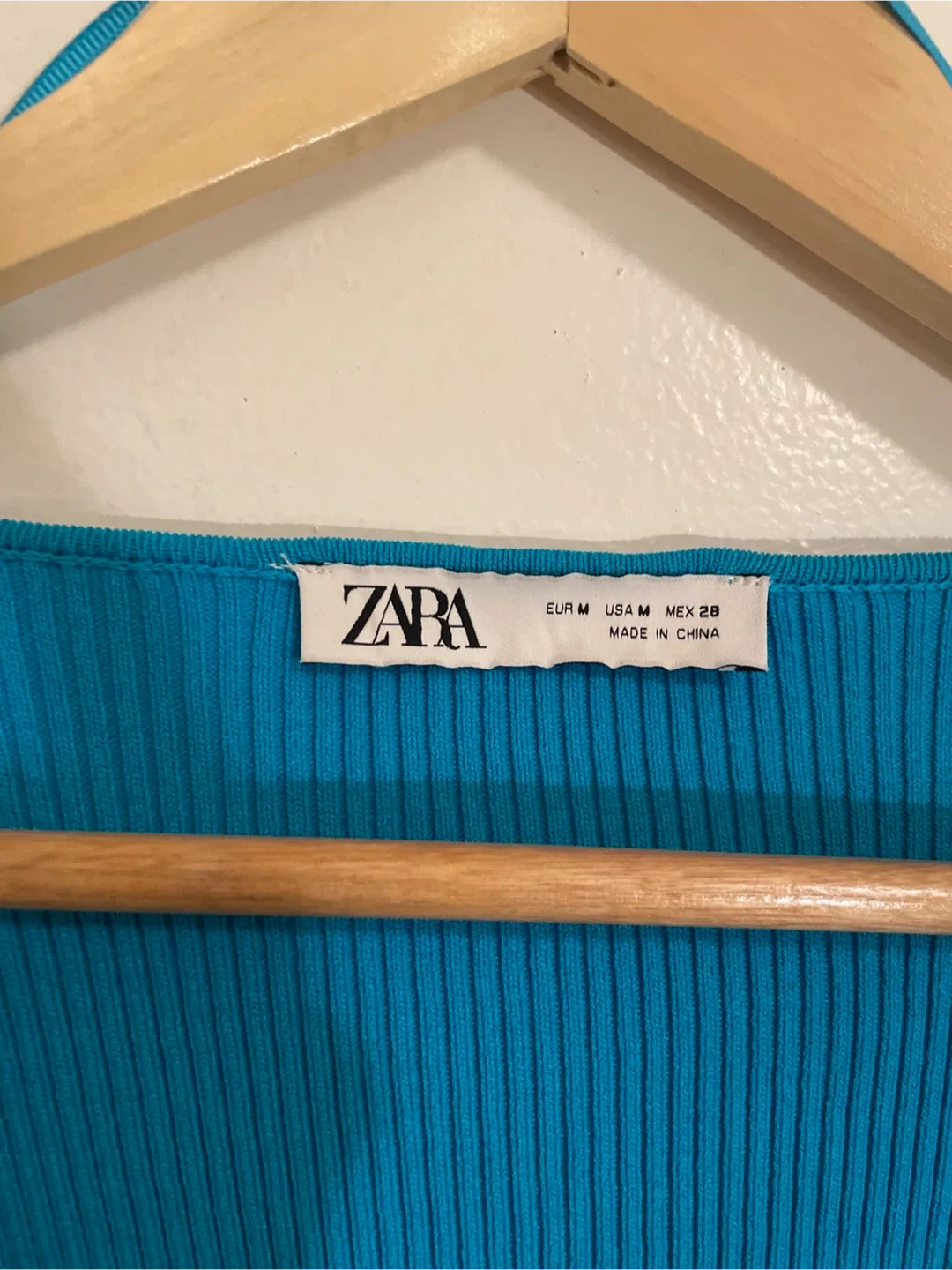 Zara Blue Tie-Front Cardigan - Size M image indicator(2)