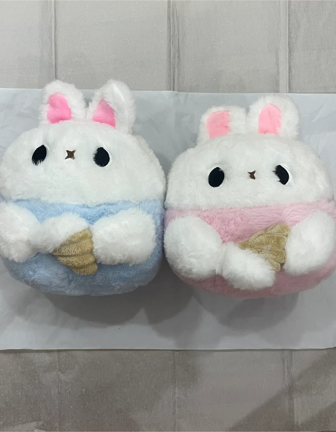 Bunny Plushies - Pink & Blue