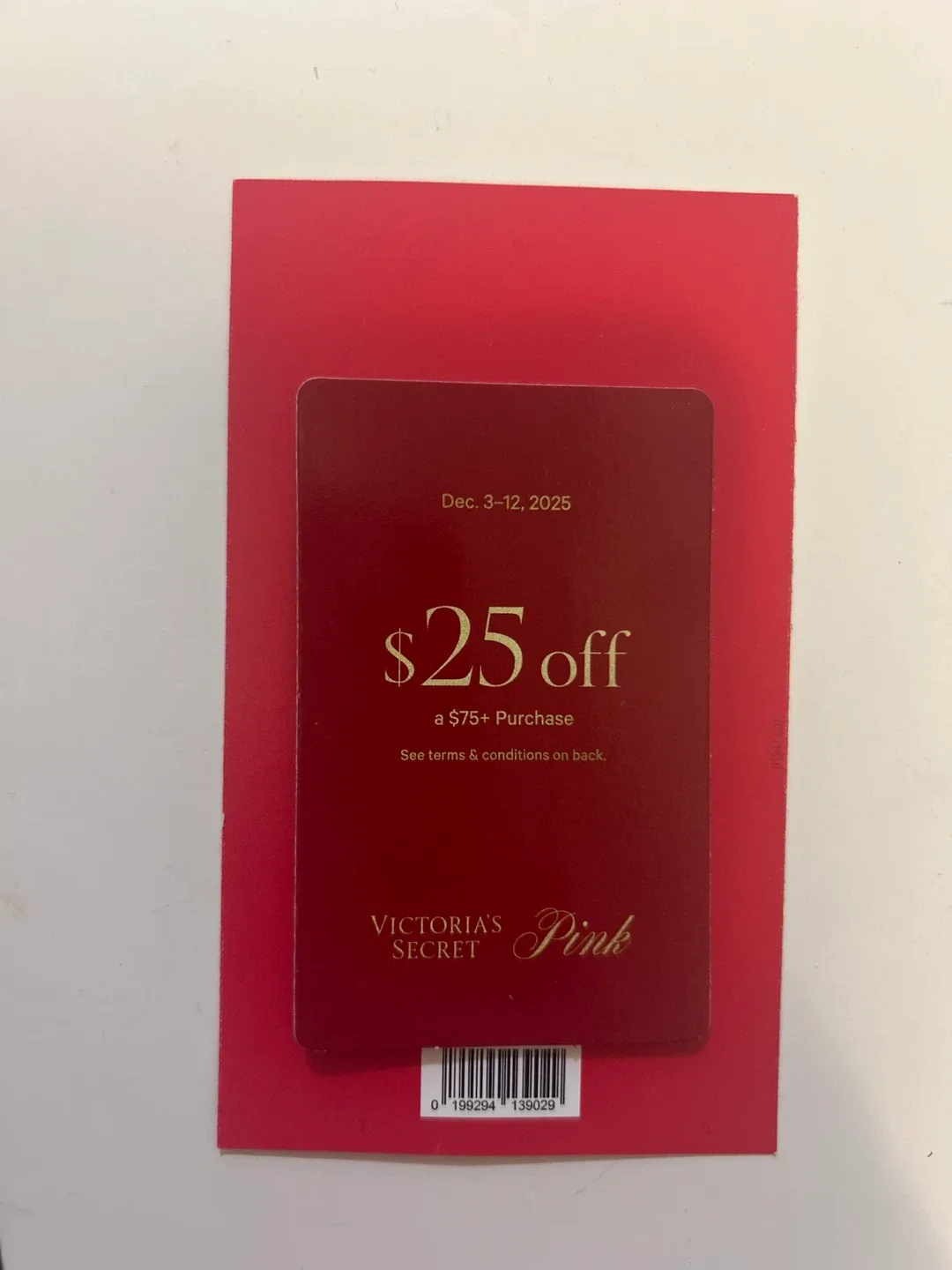 Free Victoria's Secret Pink $25 Off Coupon