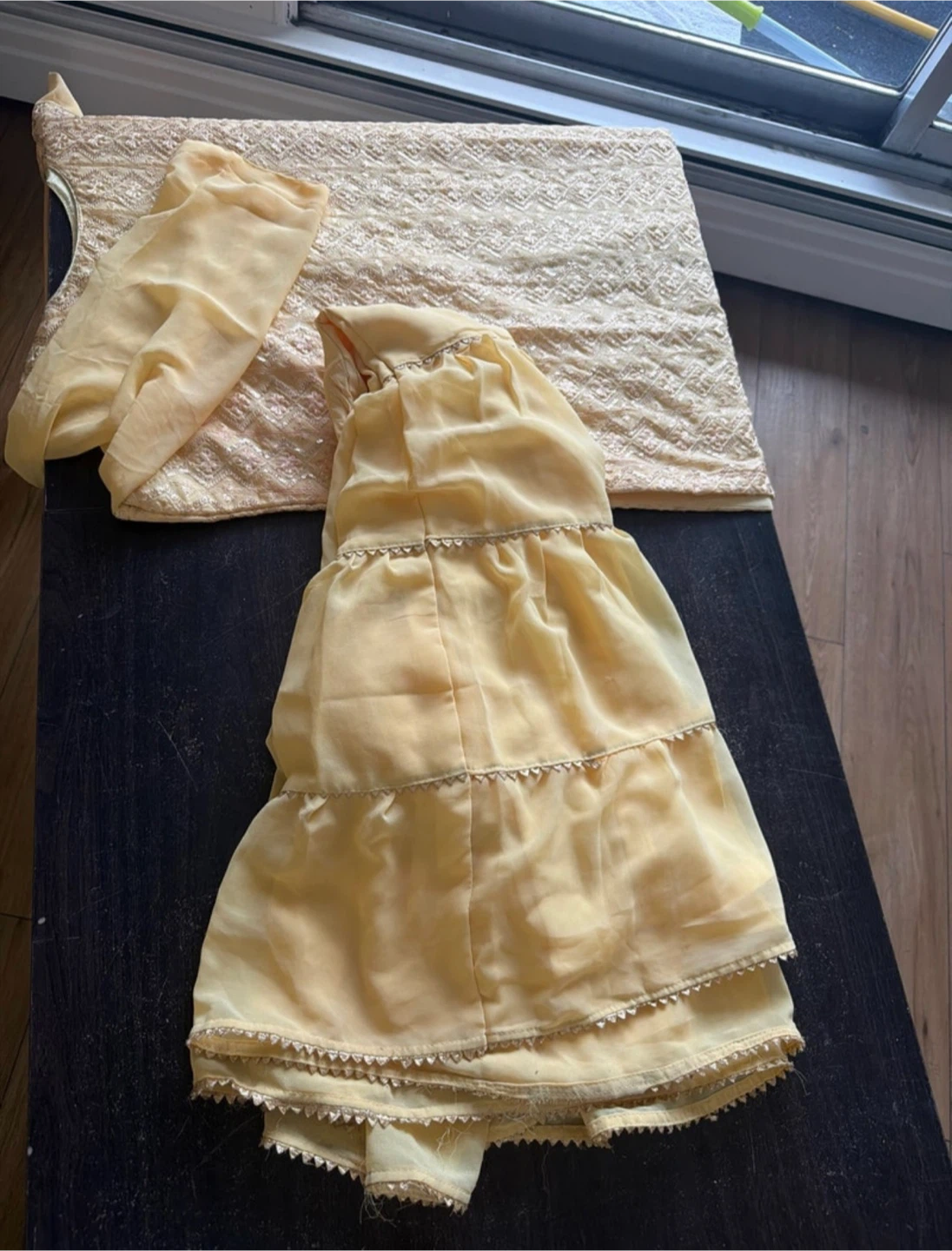 Yellow Embroidered Dress - photo 3