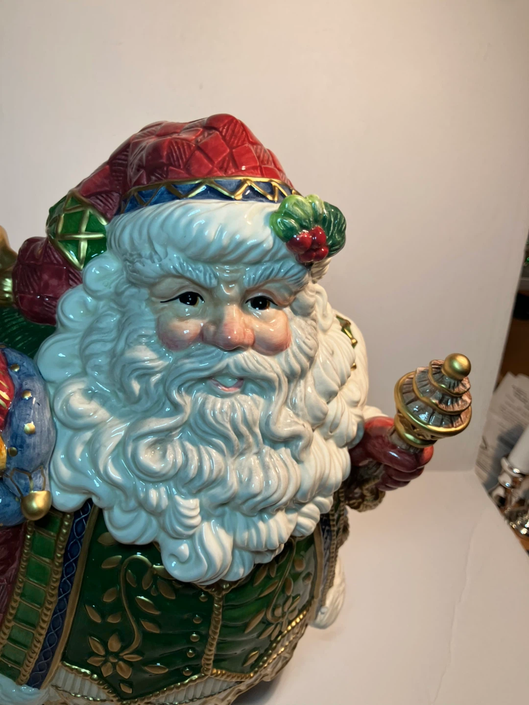 Fitz and Floyd Classics Santa Cookie Jar - photo 2
