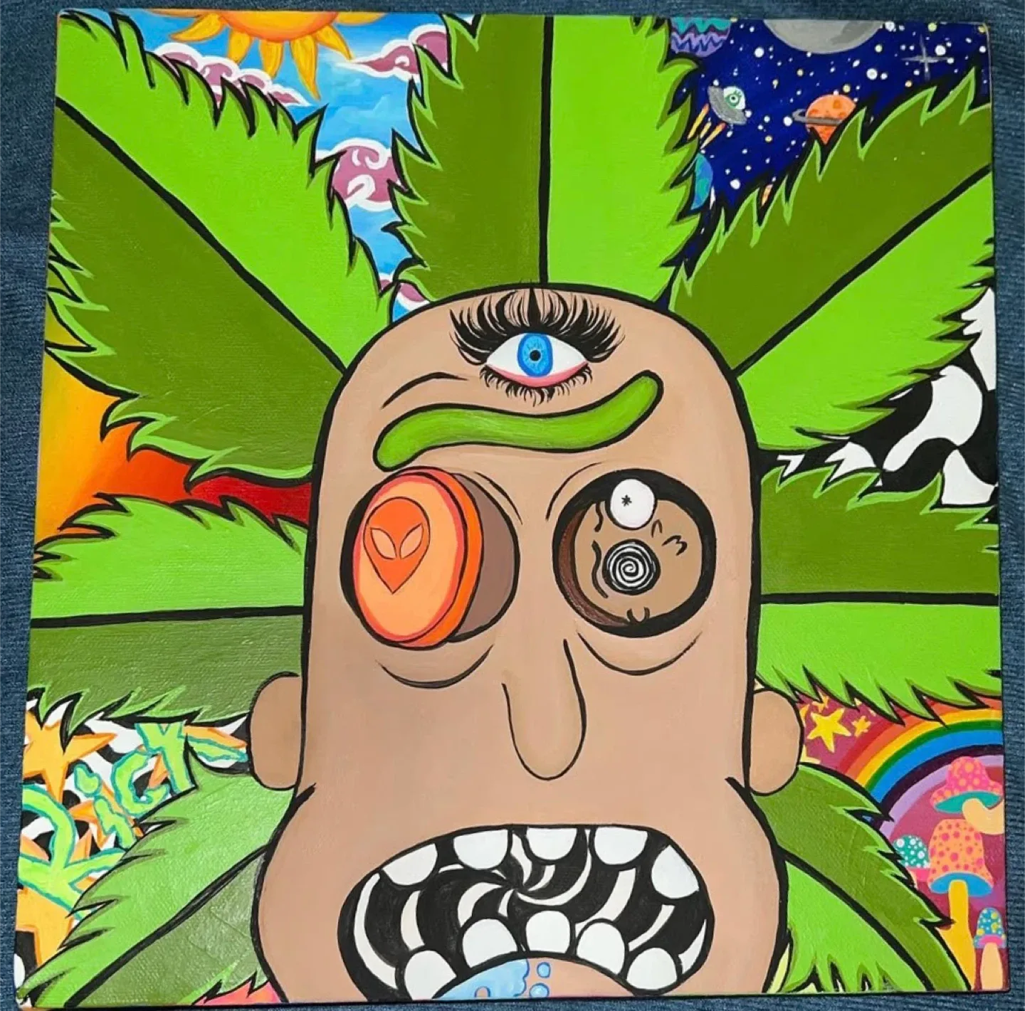 Hand Painted Canvas - “Rick Trip”