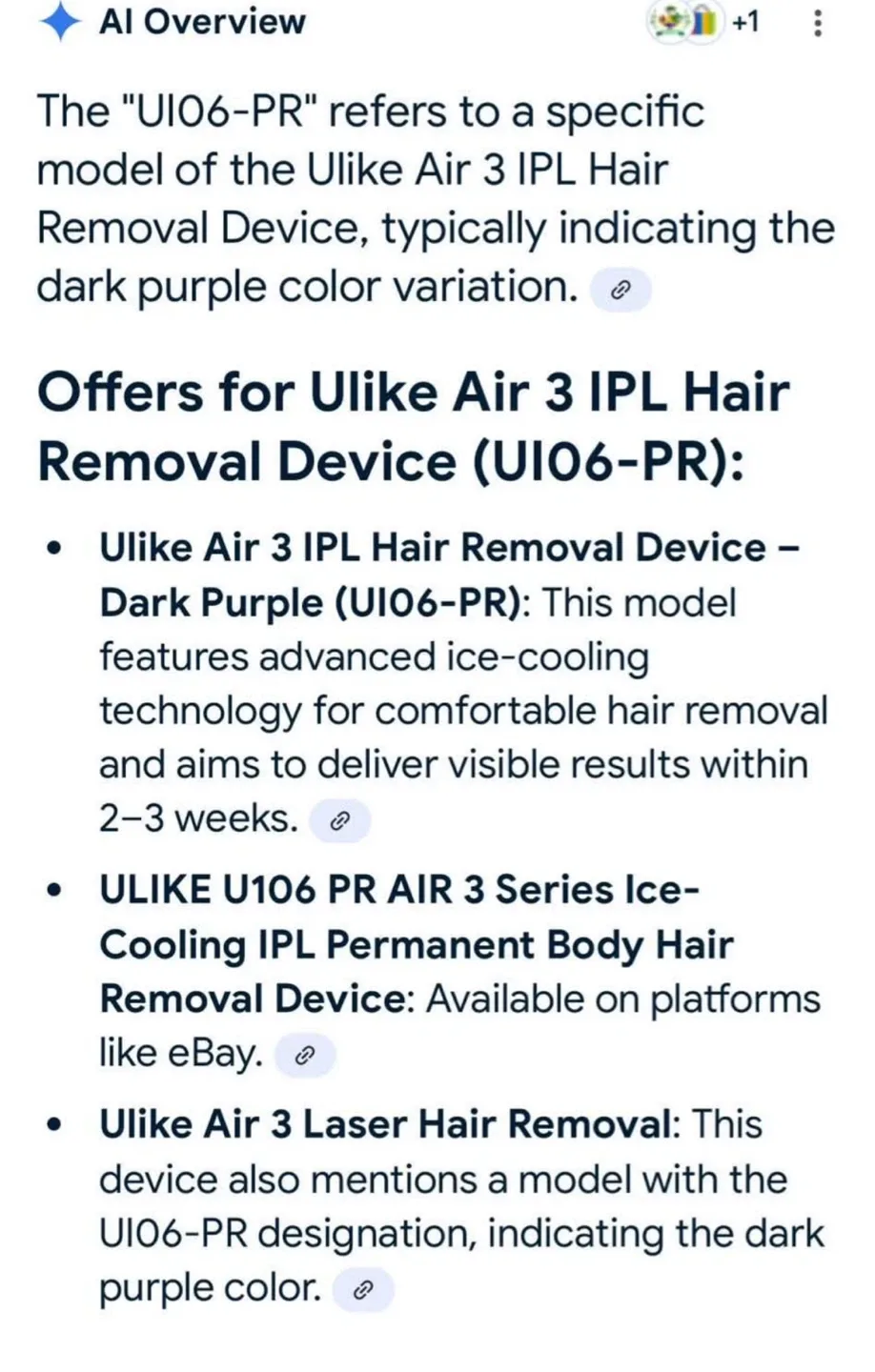 New Ulike Air 3 IPL Hair Removal Device - Dark Purple image indicator(4)