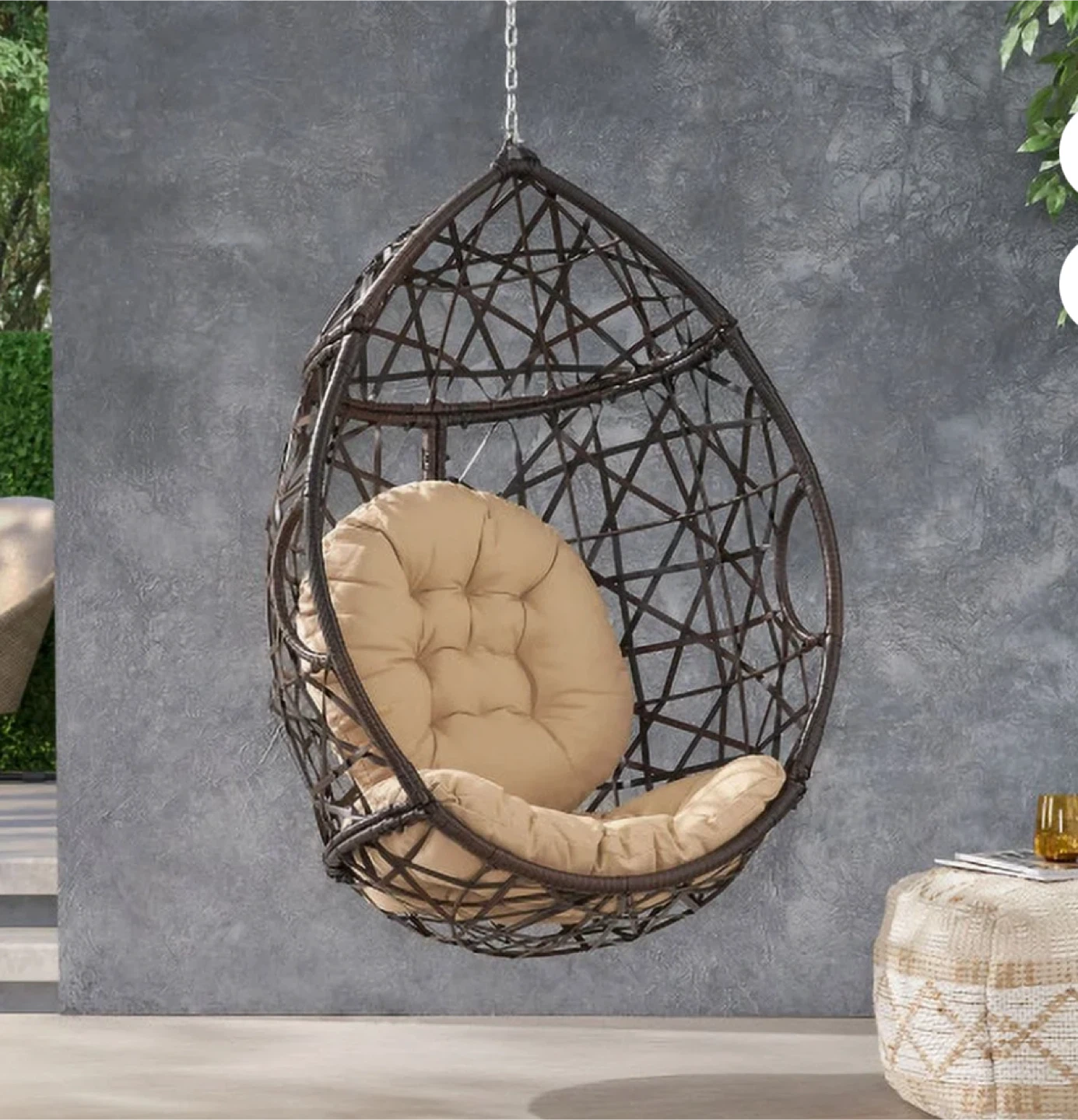 Christopher Knight Home Hanging Egg Chair - photo 4