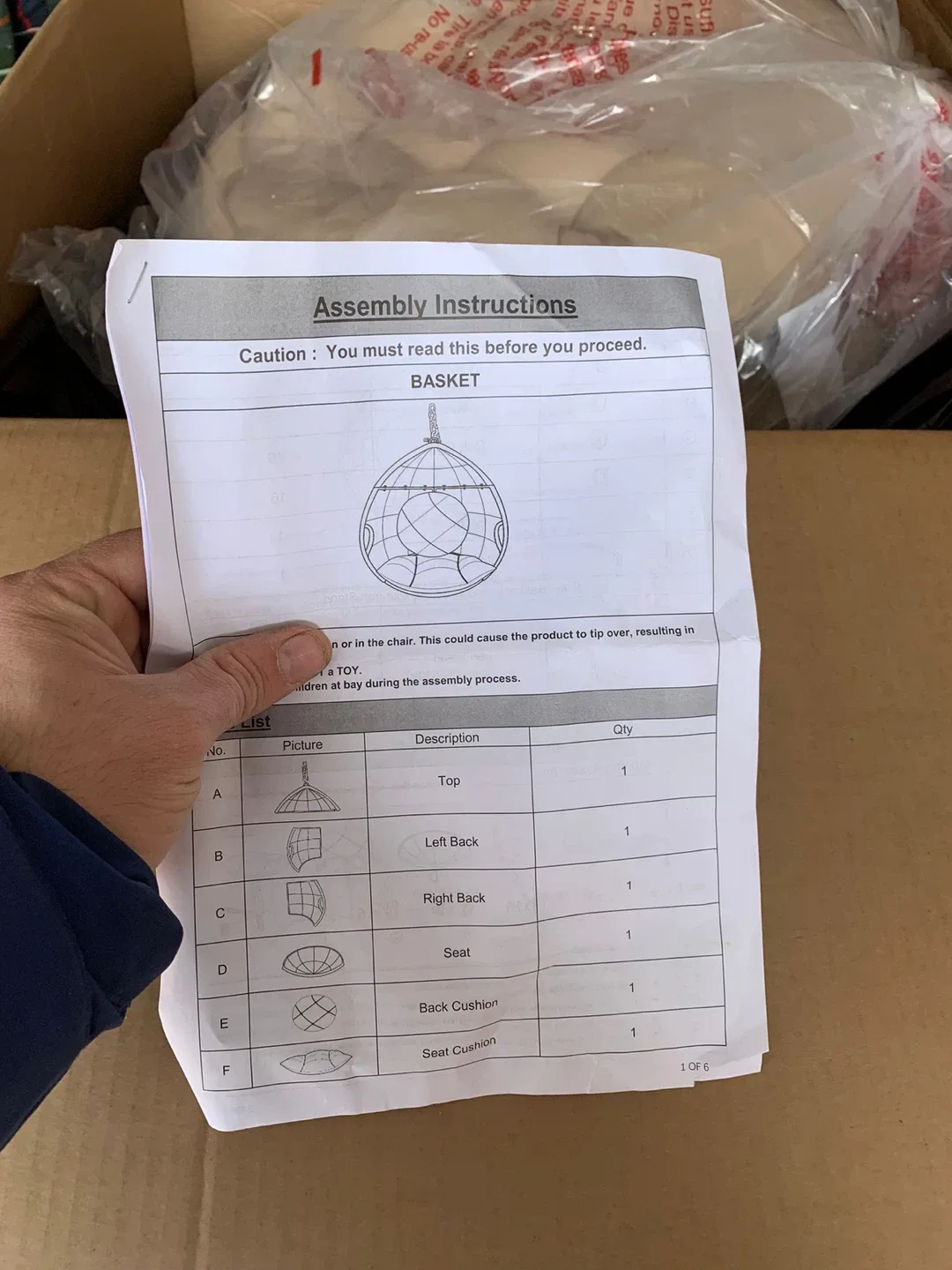 Christopher Knight Home Hanging Egg Chair image indicator(9)