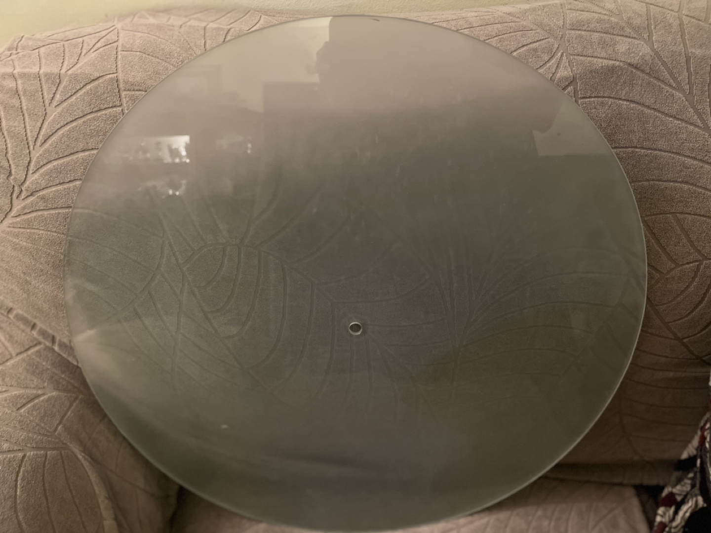 Round Glass Plate-21” Diameter-2 sided - photo 2