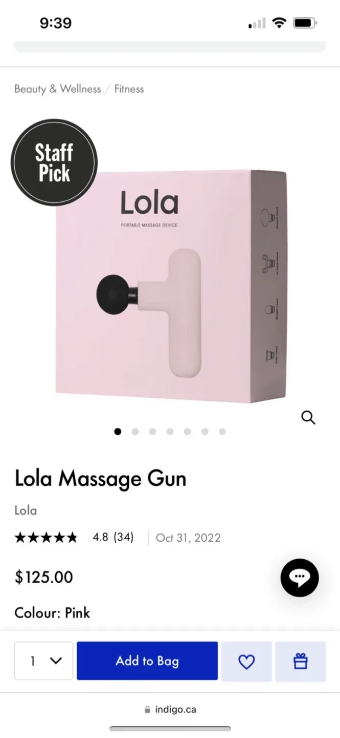 Lola Massage Gun - Blue