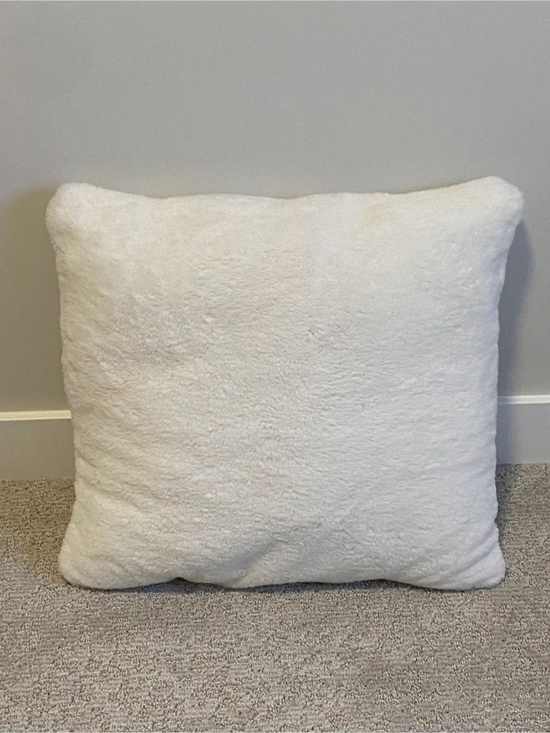 White Faux Fur Lumbar Pillow image indicator(3)