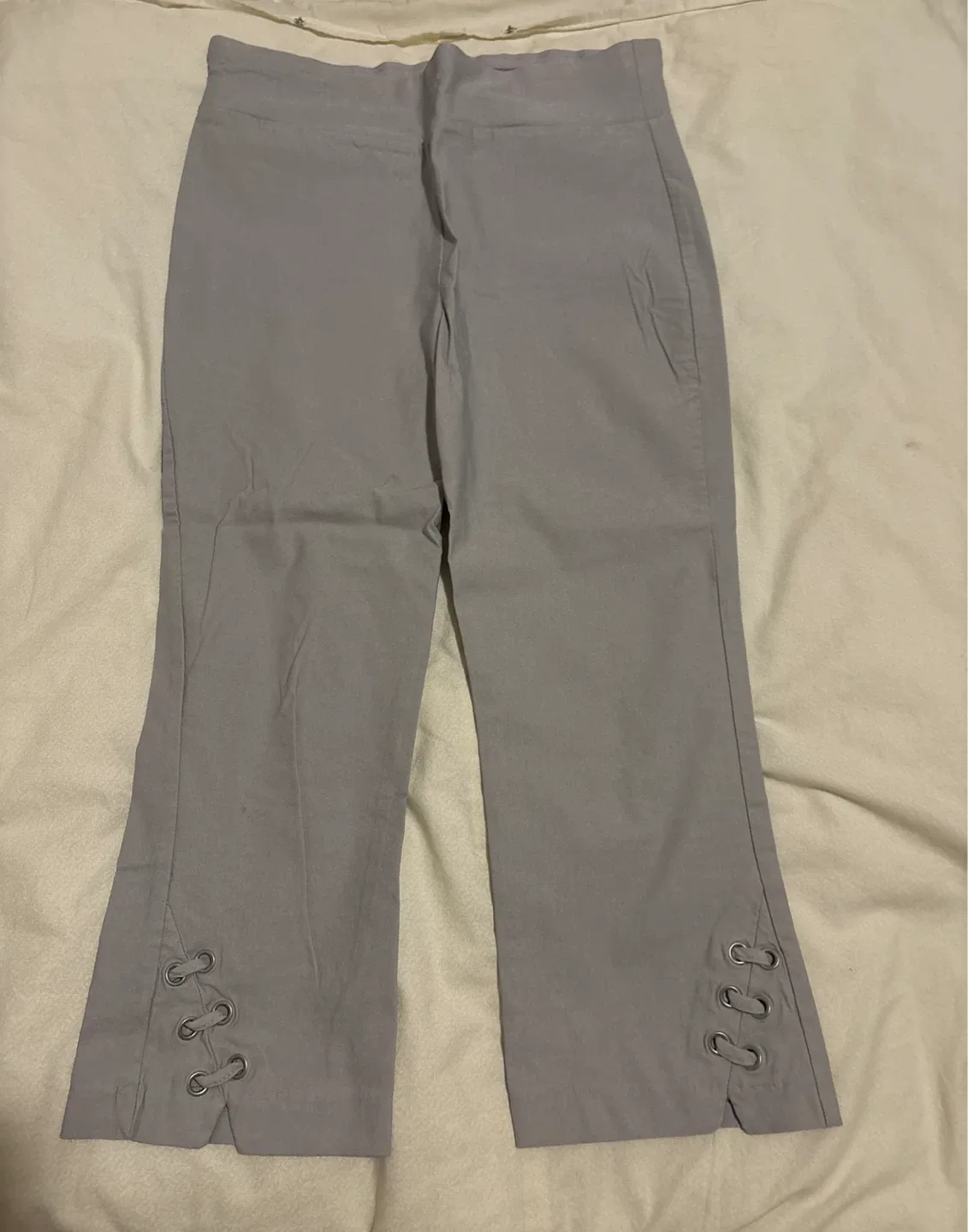 Grey Cropped Pants